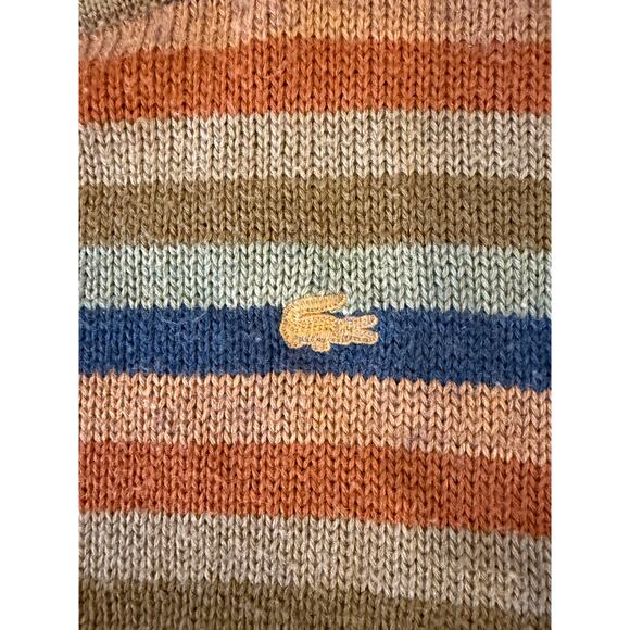 Vintage LACOSTE IZOD Striped Wool Blend Sweater Top Men size XL - Picture 3 of 7